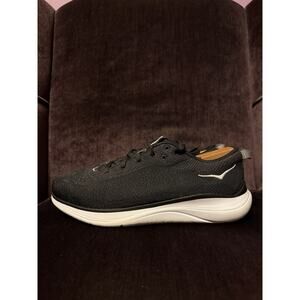 Hoka One One Hupana Flow Wool Shoes Sneakers Womens 9 Black Athletic Running